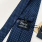 Drakes Handmade Polka Dot Tipped Silk Tie With Tag