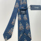 Drakes Human Pyramid Waterskiing Motif Handmade Tie Limited Edition