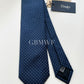 Drakes Handmade Polka Dot Tipped Silk Tie With Tag