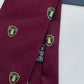 Drakes 1977 Pine Crest Silk Tie – Burgundy Regimental Style