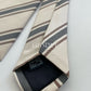 Drakes Handmade Striped Tipped Silk Tie With Tag