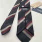 Drakes Hand-rolled Edge Block Stripe Silk Handmade Tie With Tag