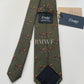 Drakes Handmade Tipped Silk Tie With Tag Football Sports Collection