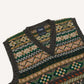 Drake's Fair Isle Vest Size Medium