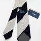 Drakes Hand-rolled Edge Block Stripe Silk Handmade Tie With Tag