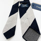 Drakes Hand-rolled Edge Block Stripe Silk Handmade Tie With Tag