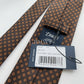 Drakes Handmade Tipped Silk Tie With Tag