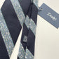 Drakes Multicoloured Block StripeHand Rolled Grenadine Silk Tie