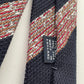 Drakes Multicoloured Block StripeHand Rolled Grenadine Silk Tie