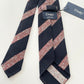 Drakes Multicoloured Block StripeHand Rolled Grenadine Silk Tie
