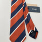 Drakes Multicoloured Block Stripe Tipped Silk Tie