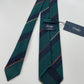 Drakes Multicoloured Block StripeHand Rolled Grenadine Silk Tie