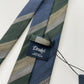 Drakes Multicoloured Block Stripe Tipped Silk Tie