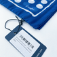 Drakes Blue Square Polka Dot Spot Print Cotton-Silk Bandana Limited Edition