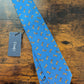 New Drakes Badminton Motif Handmade Tipped Silk Tie With Tag Limited Edition