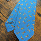 New Drakes Badminton Motif Handmade Tipped Silk Tie With Tag Limited Edition