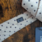 Drakes White Navy Handmade Polka Dot Hand-rolled Silk Tie With Tag
