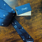 Drakes Dark Navy Robot Handmade Tipped Silk Tie With Tag Robot