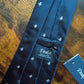 Drakes Dark Navy Robot Handmade Tipped Silk Tie With Tag Robot