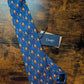 Drakes Blue Bears In Coats Handmade Tipped Silk Tie With Tag Limited Edition
