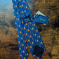 Drakes Blue Bears In Coats Handmade Tipped Silk Tie With Tag Limited Edition