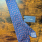 Drakes Blue Pink Giraffe Handmade Tipped Silk Tie With Tag Limited Edition