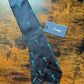 Drakes Dark Navy Parachute Motif Handmade Tipped Silk Tie With Tag Limited Edition