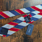 Drakes Navy Red Multicoloured Striped Handmade Silk Tie With Tag