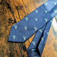 Drake's Vespa Motif Handmade Silk Ties Navy Green