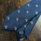 Drake's Vespa Motif Handmade Silk Ties Navy Red