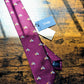 Drake's Vespa Motif Handmade Silk Ties Burgundy Orange