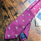 Drake's Vespa Motif Handmade Silk Ties Burgundy Orange