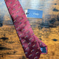 Drake's Burgundy Fox Motif Handmade Silk Ties