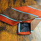 Drakes Orange Greene Striped Handmade Silk Tie With Tag