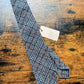 Drakes Grey Red Check Handmade Silk Tie With Tag