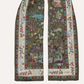 Drake's Green Summer Mughal Print Wool Silk Scarf Limited Edition