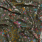 Drake's Green Summer Mughal Print Wool Silk Scarf Limited Edition