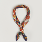 Drake's Orange Buddhist Rider Print Wool-Silk Bandana