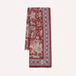 Drake's Burgundy Mughal Elephants Print Wool-Silk Scarf Limited Edition