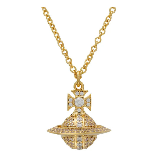 Vivienne Westwood Crystal Petit Orb Camela Pendant