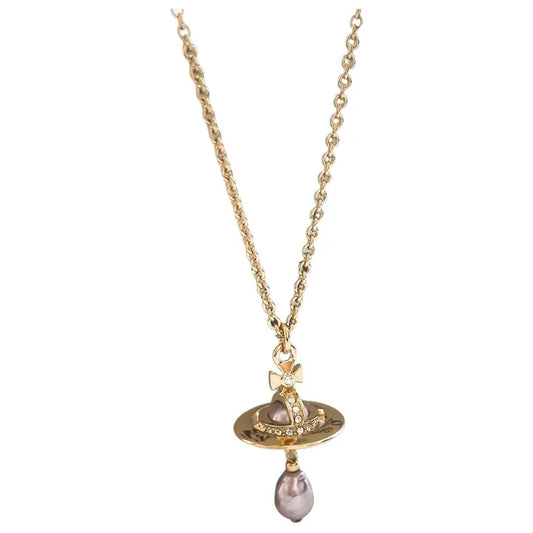 Vivienne Westwood Aleksa Necklace Gold/Lilac