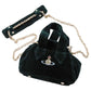 Vivienne Westwood Mini Archive Velvet Yasmine Shoulder Bag With Crossbody