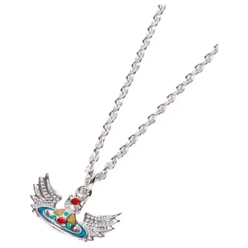 Vivienne Westwood Beth Enamel Pendant Necklace