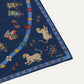 Drake's Mughal Leopards Graphic-pattern Wool Silk Blend Bandana