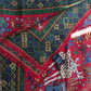 Drake's Red Green Mythical Animals Print Wool Silk Scarf Limited Edition