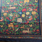 Drake's Navy Mythical Animals Print Wool Silk Scarf Limited Edition