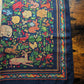 Drake's Navy Mythical Animals Print Wool Silk Scarf Limited Edition