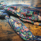 Drake's Navy Mythical Animals Print Wool Silk Scarf Limited Edition
