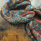 Drake's Floral Wool Silk Print Scarf Limited Edition