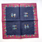 Drakes Linen/Cotton Teddy Bear Print Pocket Square Limited Edition
